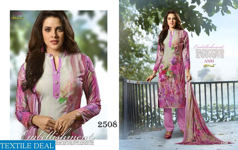 vaishali anm 2500 series Wholesale crepe digital dress material